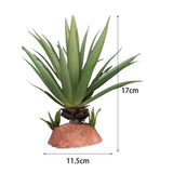 Maxbell Reptile Aquarium Lifelike Underwater Plant Water Grass Decoration 11.5x17cm