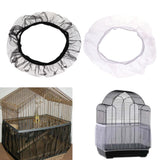Maxbell Bird Cage Net Cover Mesh Bird Seed Catcher Guard Net Cover Clothing S White