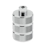 Max E27 Base Round Light Bulb Lamp Socket Holder Adapter chrome