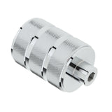 Max E27 Base Round Light Bulb Lamp Socket Holder Adapter chrome