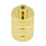 Max E27 Base Round Light Bulb Lamp Socket Holder Adapter gold