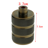 Max E27 Base Round Light Bulb Lamp Socket Holder Adapter black+gold