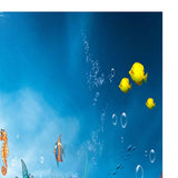 Maxbell 3D Aquarium Fish Tank Background Poster Picture PVC Adhesive Decor 61x30cm