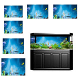 Maxbell 3D Aquarium Fish Tank Background Poster Picture PVC Adhesive Decor 61x30cm