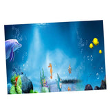 Maxbell 3D Aquarium Fish Tank Background Poster Picture PVC Adhesive Decor 122x61cm