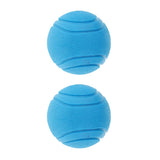 Maxbell 2Pcs Nearly Indestructible Dog Balls, Chew Fetch Play Pet Dogs Toy Blue