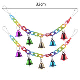 Maxbell 2 Pcs Hanging Climb Toy Parrot Bird Plastic Ladder Swing Bridge with Bell