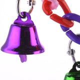 Maxbell 2 Pcs Hanging Climb Toy Parrot Bird Plastic Ladder Swing Bridge with Bell