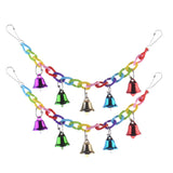 Maxbell 2 Pcs Hanging Climb Toy Parrot Bird Plastic Ladder Swing Bridge with Bell