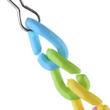 Maxbell 2 Pcs Hanging Climb Toy Parrot Bird Plastic Ladder Swing Bridge with Bell
