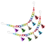Maxbell 2 Pcs Hanging Climb Toy Parrot Bird Plastic Ladder Swing Bridge with Bell