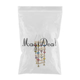 Maxbell Bird Parrot Wooden Stand Perches Hanging Swing Ladder Climbing Toy Random