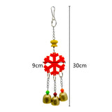 Maxbell 2 Pcs Bird Swing Toy for African Grey Parakeet Cockatiel Cage Accessory 9x30cm