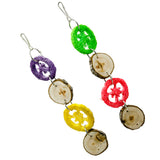 Maxbell 2 Pcs Bird Swing Toy for African Grey Parakeet Cockatiel Cage Accessory 30cm