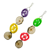 Maxbell 2 Pcs Bird Swing Toy for African Grey Parakeet Cockatiel Cage Accessory 30cm