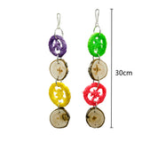 Maxbell 2 Pcs Bird Swing Toy for African Grey Parakeet Cockatiel Cage Accessory 30cm