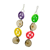 Maxbell 2 Pcs Bird Swing Toy for African Grey Parakeet Cockatiel Cage Accessory 30cm