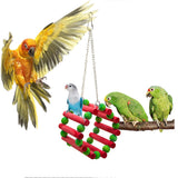 Maxbell 5 Pcs Parrot Toy Bird Cage Decorative Set Snatching Toy Swing Stand Frame