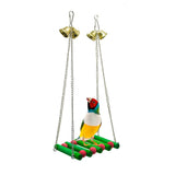 Maxbell 5 Pcs Parrot Toy Bird Cage Decorative Set Snatching Toy Swing Stand Frame