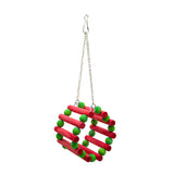 Maxbell 5 Pcs Parrot Toy Bird Cage Decorative Set Snatching Toy Swing Stand Frame