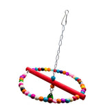 Maxbell Bird Chew Toy Parrot Hanging Climbing Swing Bridge Treats and Chews Toy