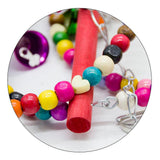 Maxbell Bird Chew Toy Parrot Hanging Climbing Swing Bridge Treats and Chews Toy