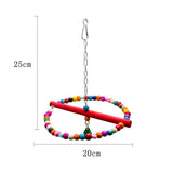 Maxbell Bird Chew Toy Parrot Hanging Climbing Swing Bridge Treats and Chews Toy