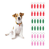 Maxbell Pet ID Tag Dog and Cat Personalized Pet Tag Dog Cat ID Address Collar red