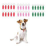 Maxbell Pet ID Tag Dog and Cat Personalized Pet Tag Dog Cat ID Address Collar red