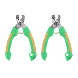 Maxbell 2PCS Pet Dog Cat Alloy Nail Clipper Trimmer for Small Animals Lock Green L