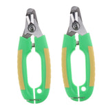 Maxbell 2PCS Pet Dog Cat Alloy Nail Clipper Trimmer for Small Animals Lock Green L