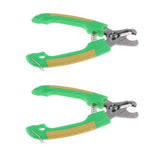 Maxbell 2PCS Pet Dog Cat Alloy Nail Clipper Trimmer for Small Animals Lock Green L