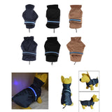 Maxbell Pet Dog Waterproof Clothes with LED Luminous Strip Reflective Coat Blue S