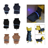 Maxbell Pet Dog Waterproof Clothes with LED Luminous Strip Reflective Coat Blue S