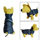 Maxbell Pet Dog Waterproof Clothes with LED Luminous Strip Reflective Coat Blue S