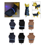 Maxbell Pet Dog Waterproof Clothes with LED Luminous Strip Reflective Coat Blue S