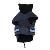 Maxbell Pet Dog Waterproof Clothes with LED Luminous Strip Reflective Coat Blue S