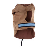 Maxbell Pet Dog Waterproof Clothes with LED Luminous Strip Reflective Coat Coffee S