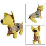 Maxbell Pet Dog Waterproof Clothes with LED Luminous Strip Reflective Coat Coffee S