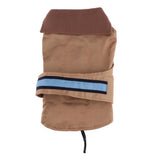 Maxbell Pet Dog Waterproof Clothes with LED Luminous Strip Reflective Coat Coffee S