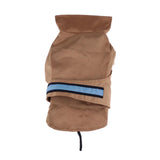 Maxbell Pet Dog Waterproof Clothes with LED Luminous Strip Reflective Coat Coffee S