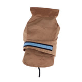 Maxbell Pet Dog Waterproof Clothes with LED Luminous Strip Reflective Coat Coffee S