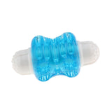 Max Pet Dog Toy Chew Squeaky Rubber Barbell Shaped Toys for Cat Puppy Blue