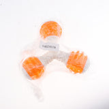 Max Cute Pet Cat Puppy Rubber Chewing Squeaker Squeaky Sound Dog Play Toy Orange