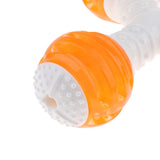Max Cute Pet Cat Puppy Rubber Chewing Squeaker Squeaky Sound Dog Play Toy Orange