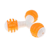 Max Cute Pet Cat Puppy Rubber Chewing Squeaker Squeaky Sound Dog Play Toy Orange