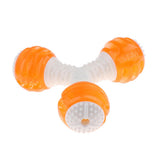 Max Cute Pet Cat Puppy Rubber Chewing Squeaker Squeaky Sound Dog Play Toy Orange