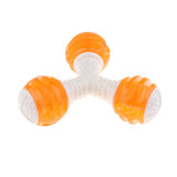 Max Cute Pet Cat Puppy Rubber Chewing Squeaker Squeaky Sound Dog Play Toy Orange