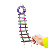 Maxbell Bird Ladder Parrot Toys Cage Accessories for Cockatiel Conure Parakeet