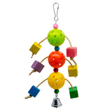 Maxbell Bird Parrot Toy Hanging Bell Pet Bird Cage Hammock Swing Hanging Toy Type 2
